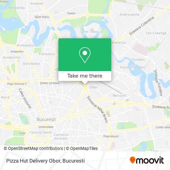 Pizza Hut Delivery Obor map