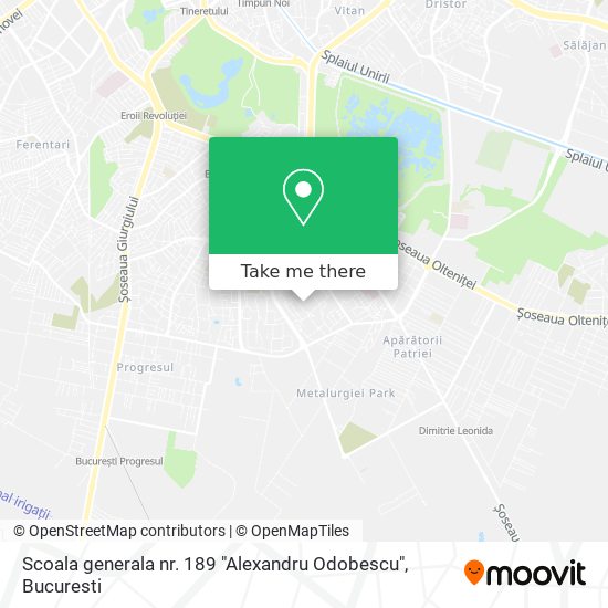Scoala generala nr. 189 "Alexandru Odobescu" map