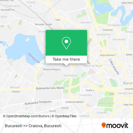 Bucuresti >> Craiova map