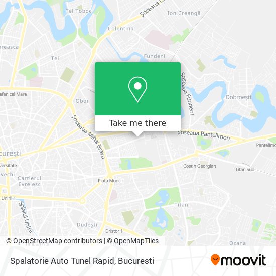 Spalatorie Auto Tunel Rapid map