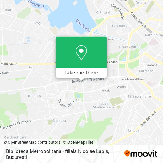 Biblioteca Metropolitana - filiala Nicolae Labis map