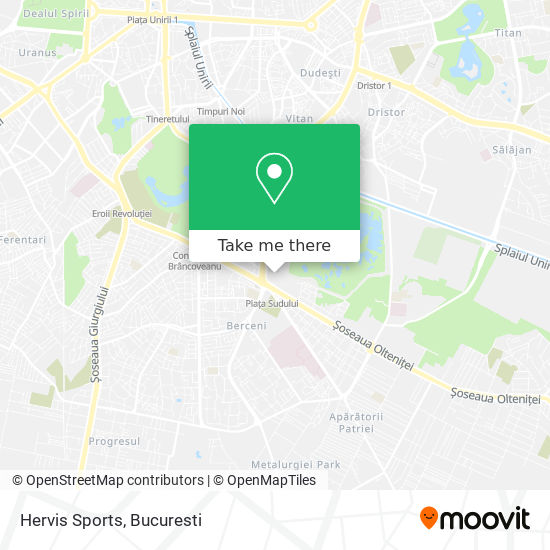 Hervis Sports map