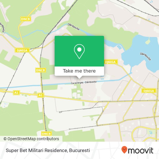 Super Bet Militari Residence map