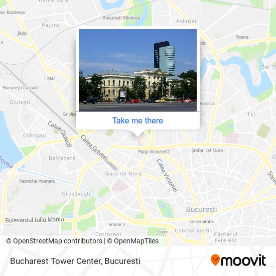 Bucharest Tower Center map