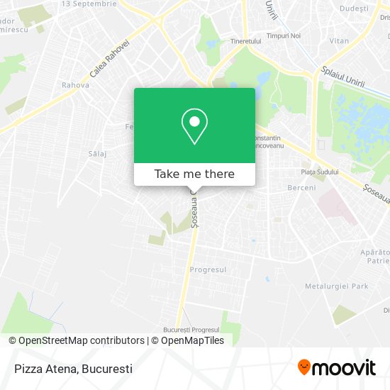 Pizza Atena map