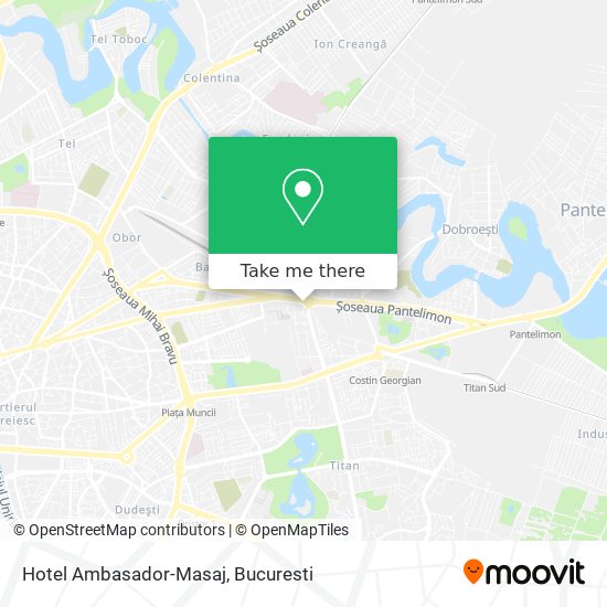 Hotel Ambasador-Masaj map
