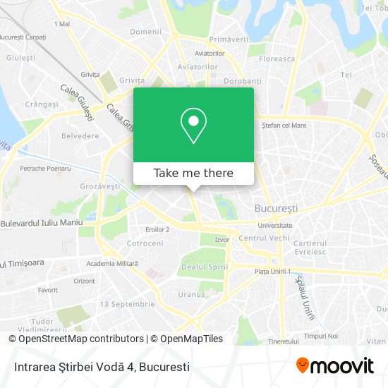Intrarea Ştirbei Vodă 4 map