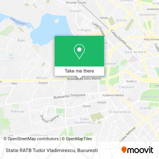 Statie RATB Tudor Vladimirescu map