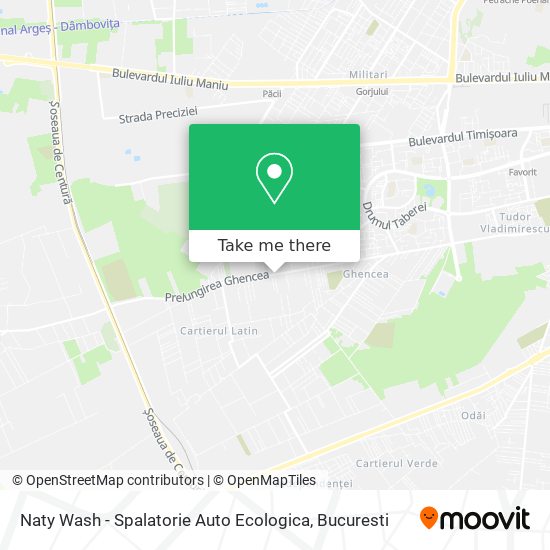 Naty Wash - Spalatorie Auto Ecologica map