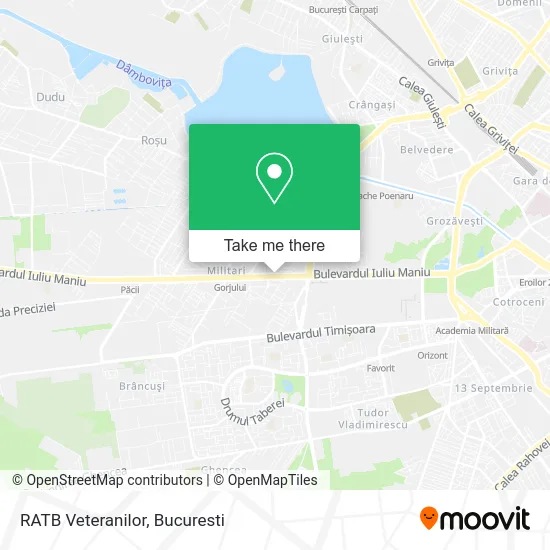 RATB Veteranilor map