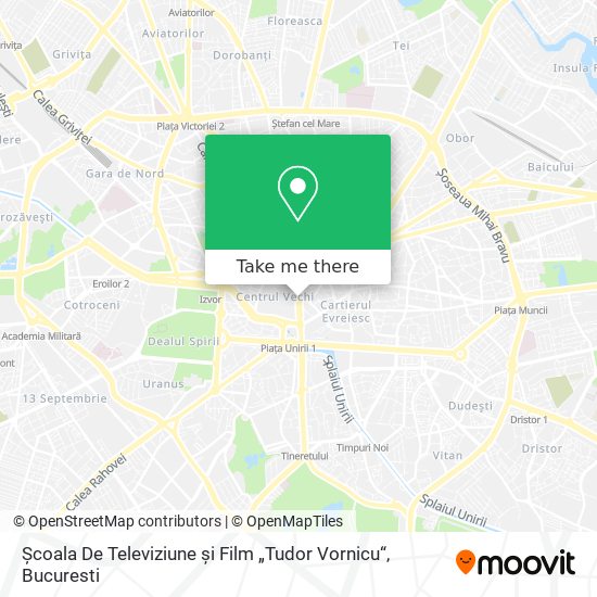 Școala De Televiziune și Film „Tudor Vornicu“ map