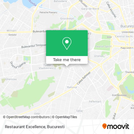 Restaurant Excellence map