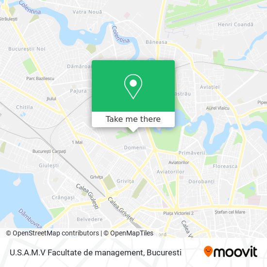 U.S.A.M.V Facultate de management map