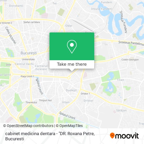 cabinet medicina dentara - "DR. Roxana Petre map