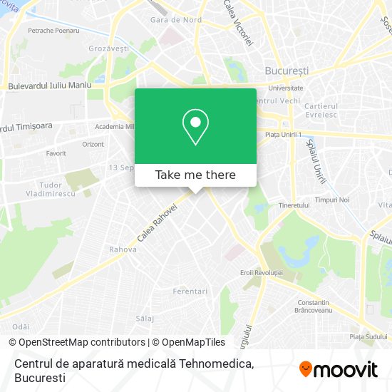 Centrul de aparatură medicală Tehnomedica map