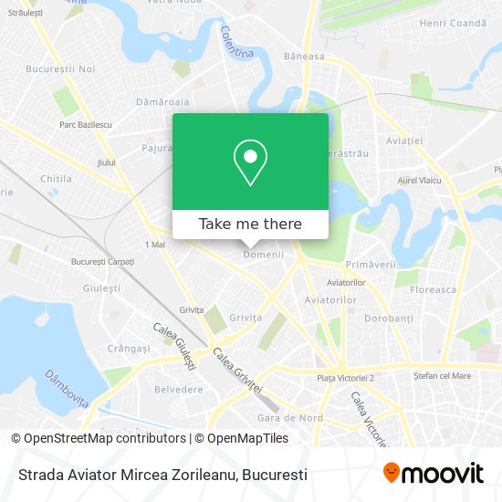 Strada Aviator Mircea Zorileanu map