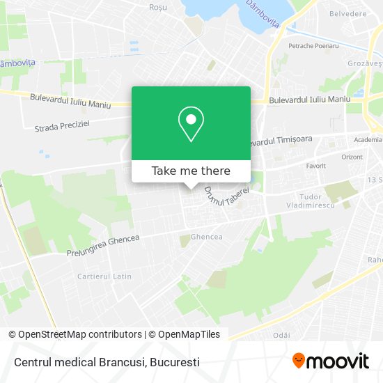 Centrul medical Brancusi map
