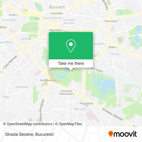 Strada Secerei map