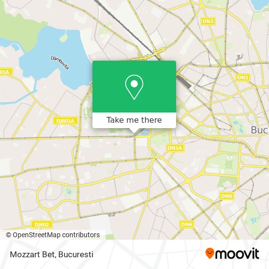 Mozzart Bet map