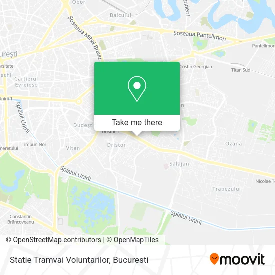 Statie Tramvai Voluntarilor map