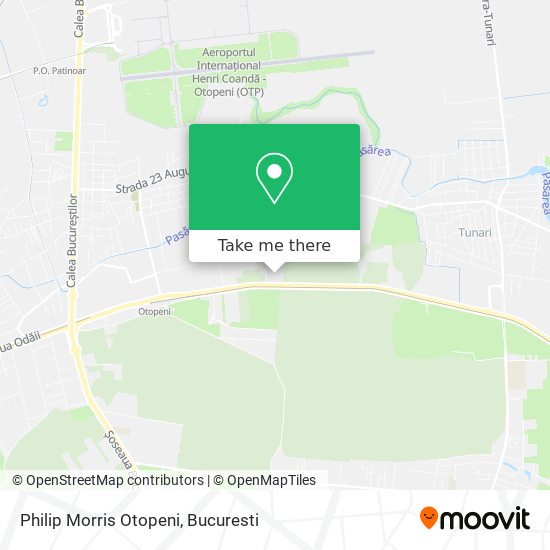 Philip Morris Otopeni map
