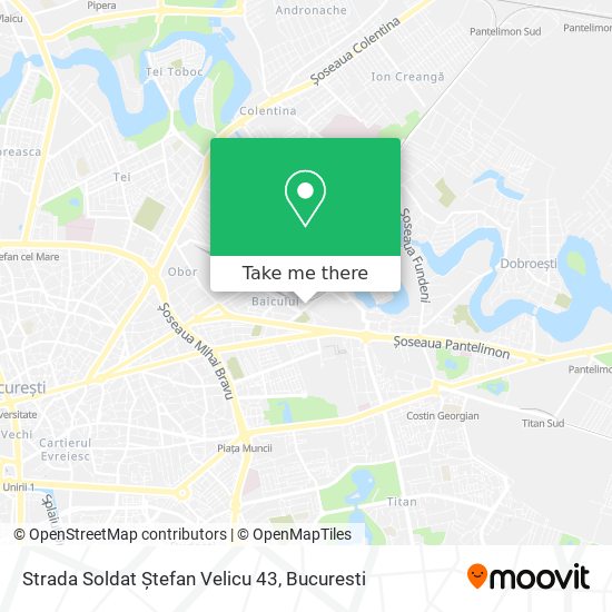 Strada Soldat Ștefan Velicu 43 map