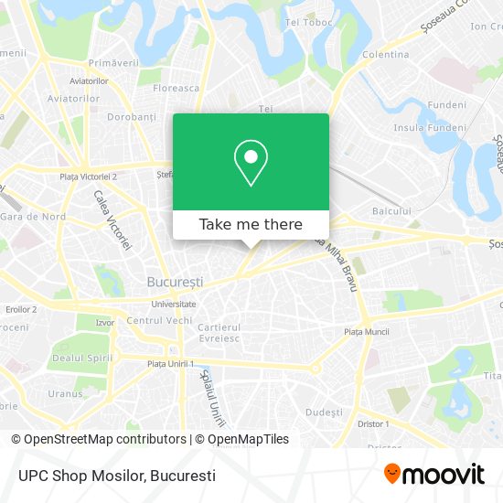 UPC Shop Mosilor map