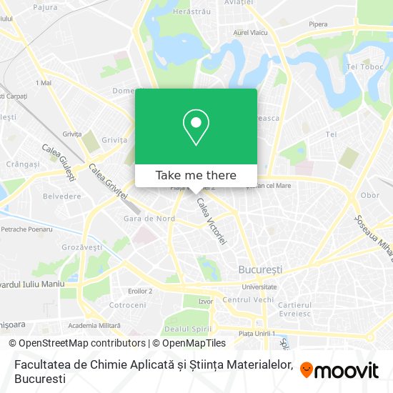 Facultatea de Chimie Aplicată și Știința Materialelor map
