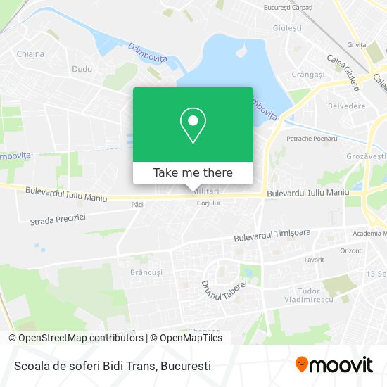 Scoala de soferi Bidi Trans map