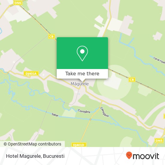 Hotel Magurele map