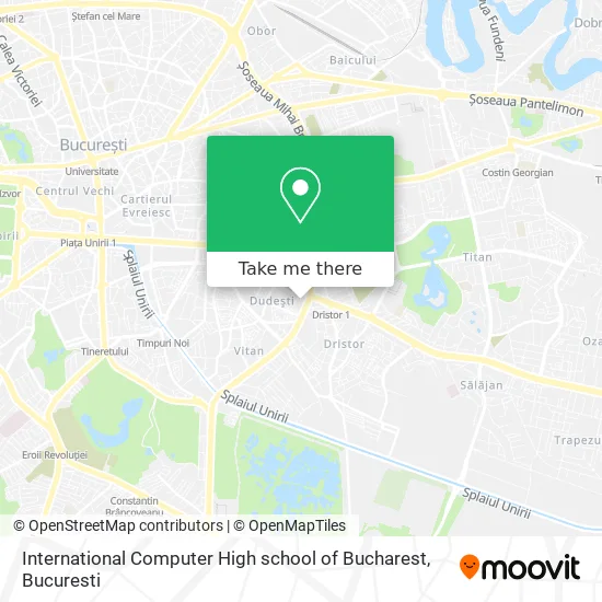 International Computer High school of Bucharest map