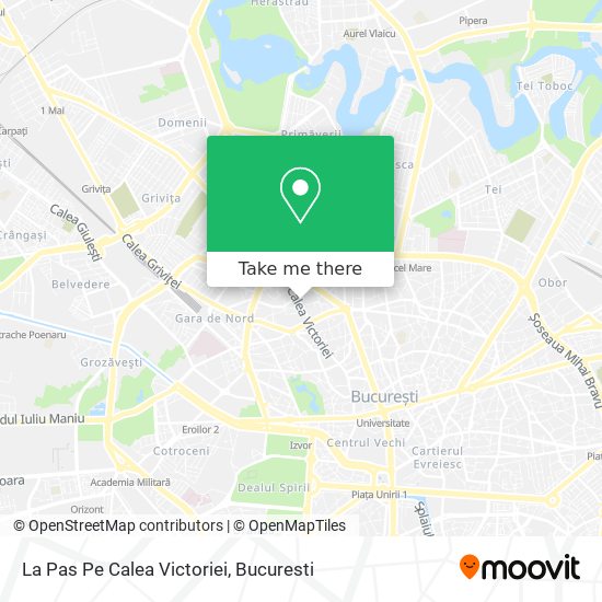 La Pas Pe Calea Victoriei map