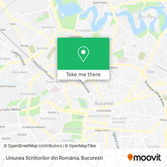 Uniunea Scriitorilor din România map