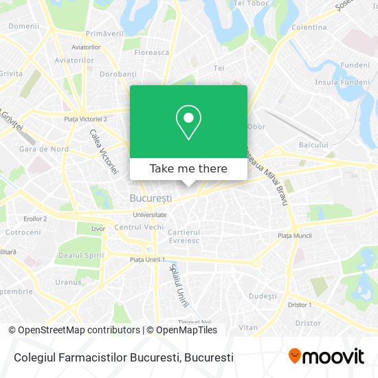 Colegiul Farmacistilor Bucuresti map