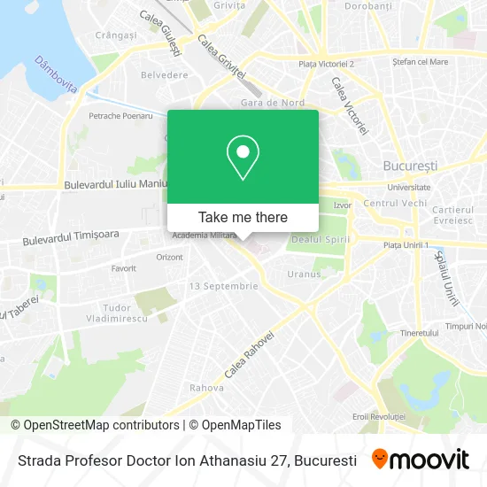 Strada Profesor Doctor Ion Athanasiu 27 map