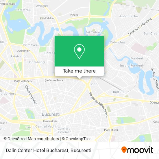 Dalin Center Hotel Bucharest map