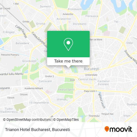 Trianon Hotel Bucharest map