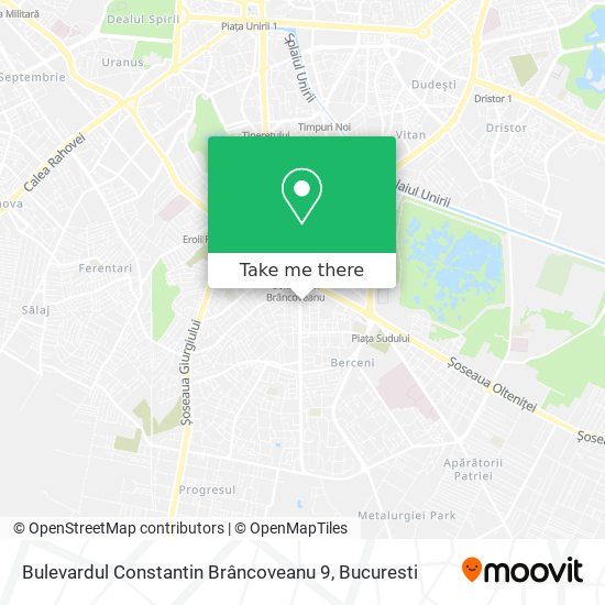 Bulevardul Constantin Brâncoveanu 9 map