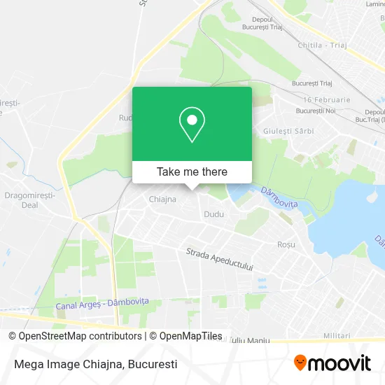 Mega Image Chiajna map