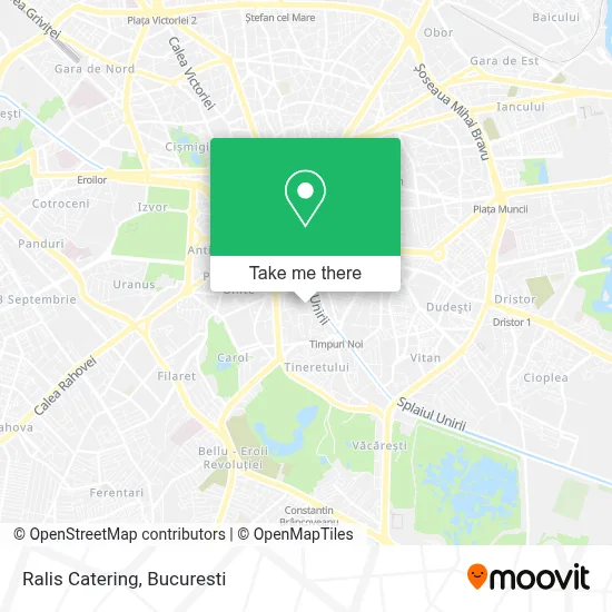 Ralis Catering map
