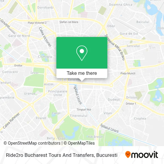 Ride2ro Bucharest Tours And Transfers map