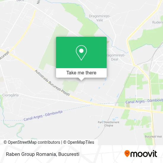 Raben Group Romania map