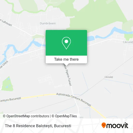 The 8 Residence Balotești map