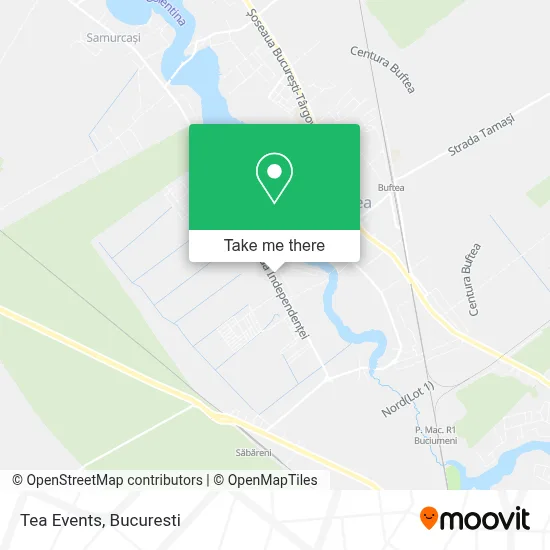 Tea Events map