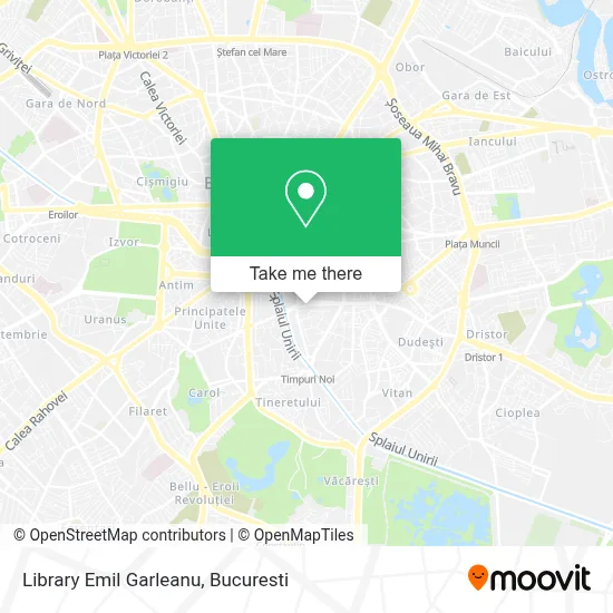 Library Emil Garleanu map