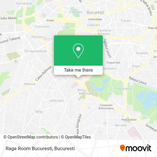 Rage Room Bucuresti map