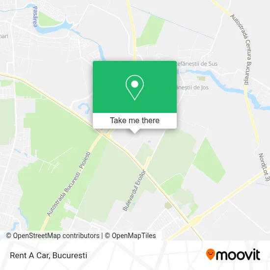 Rent A Car map