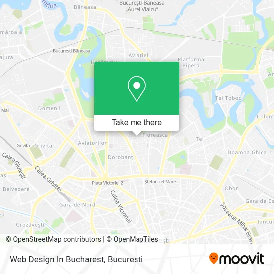 Web Design In Bucharest map