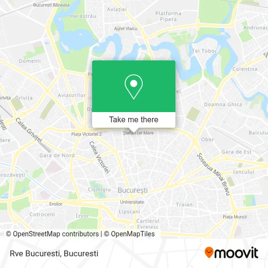 Rve Bucuresti map