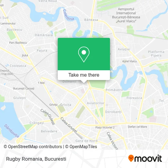 Rugby Romania map